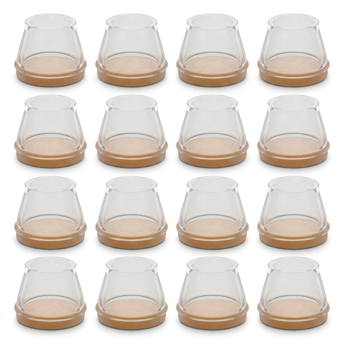 Furniture Leg Caps with Built-In Felt