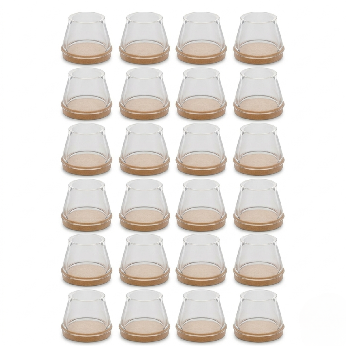 Furniture Leg Caps with Built-In Felt