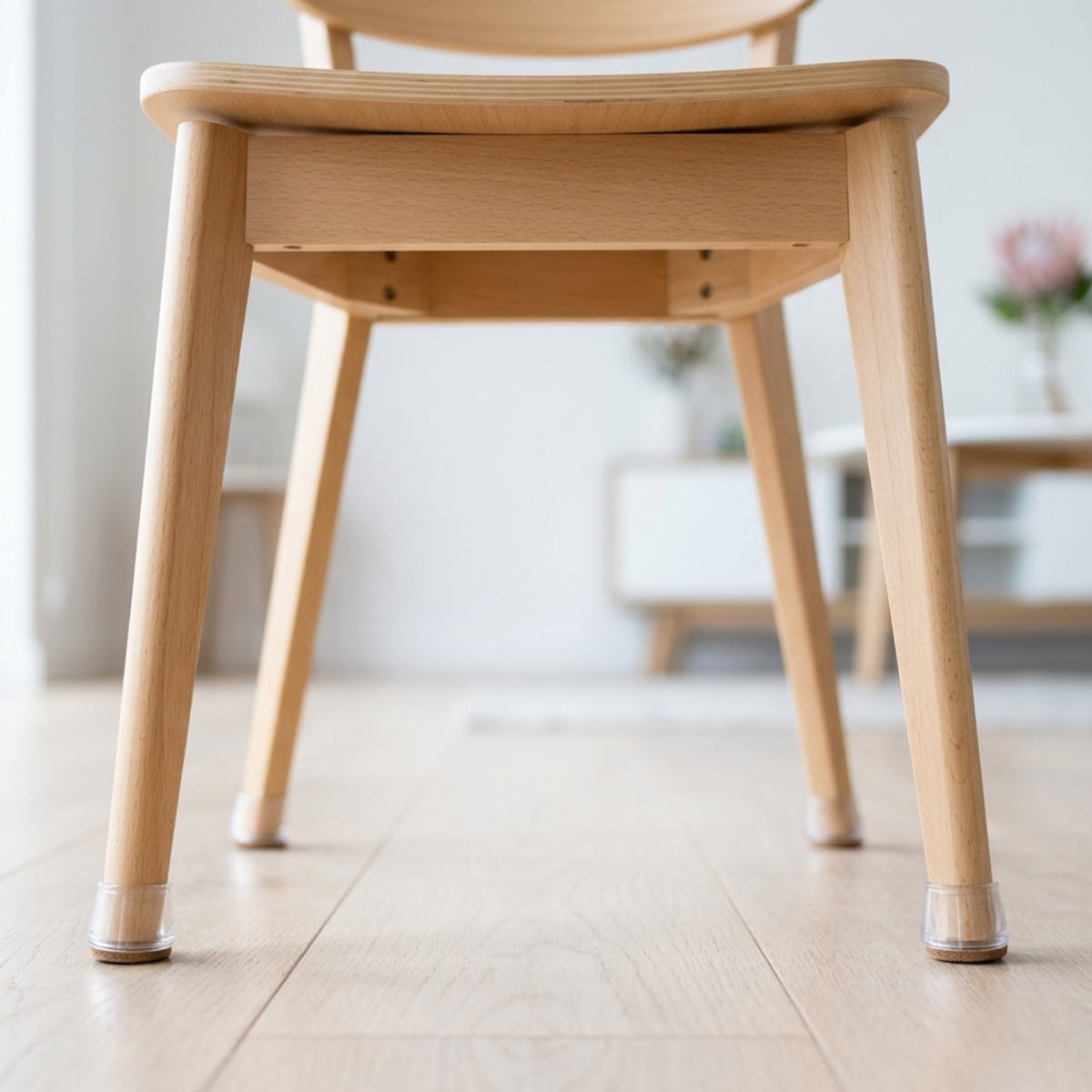 Furniture Leg Caps with Built-In Felt