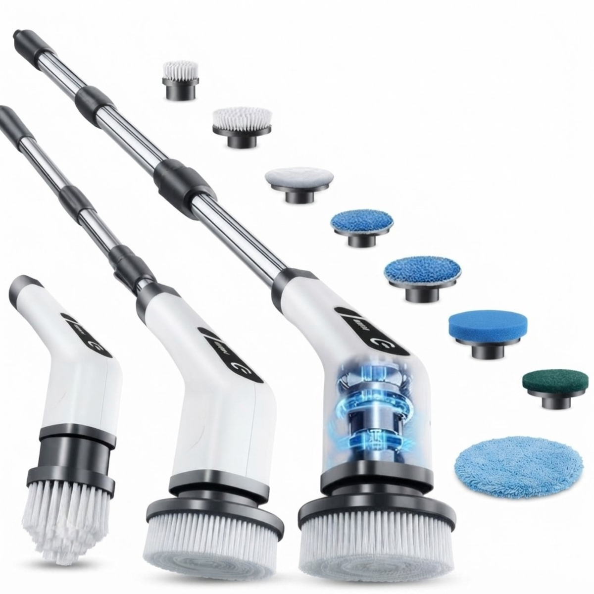 Cordless Electric Spin Scrubber with Extendable Handle
